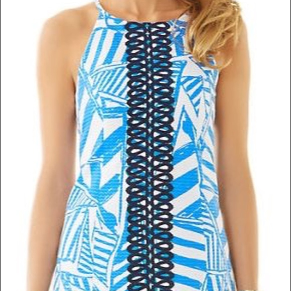 Lilly Pulitzer Annabelle Shift- Bay Blue Yacht Sea